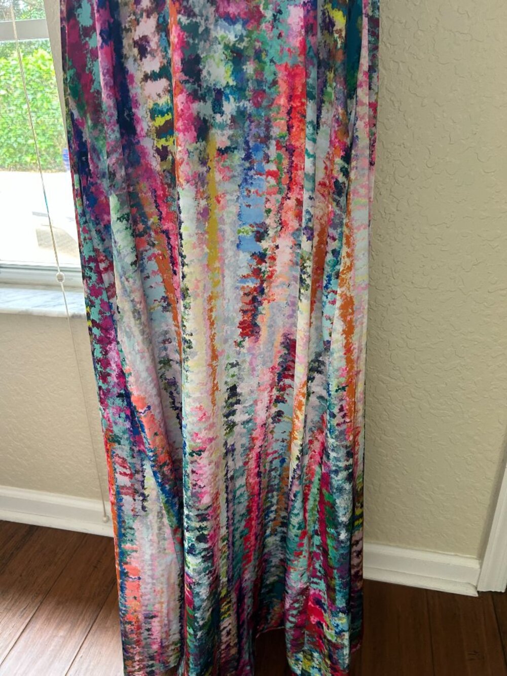 Nicole Miller Abstract Multicolor Maxi Dress - Picture 3 of 7